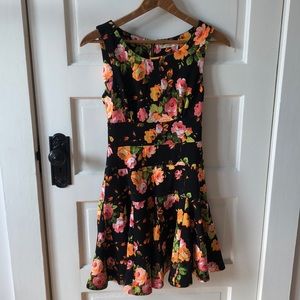 Floral fit and flare dress